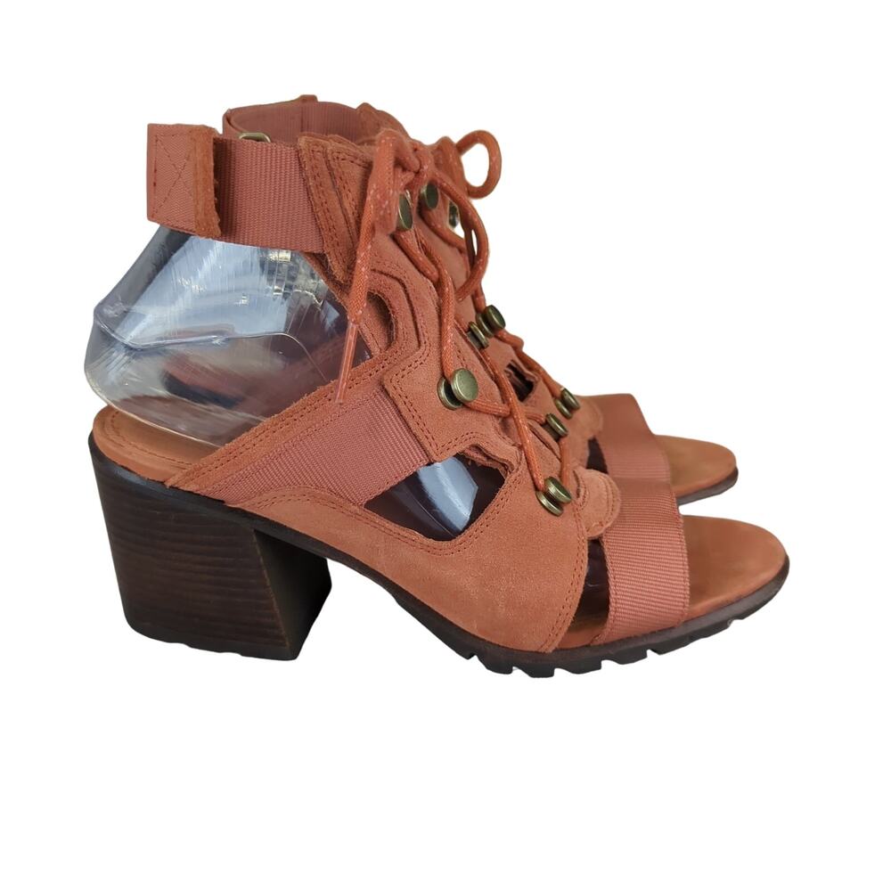 Women's Tan Block Heel Sandals